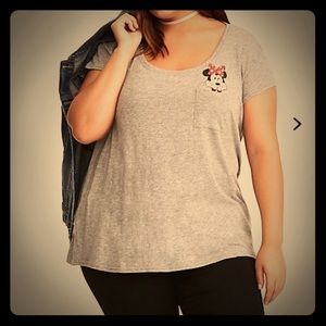 Torrid Minnie Mouse Cut Out Back T-Shirt